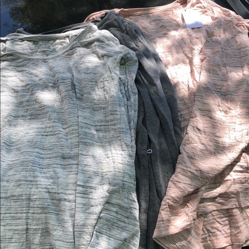 3 nursing tops, long sleeves
